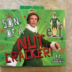 - SEALED NEW- ELF 12 Days of Socks- ELF the movie -Christmas gift novelty twelve